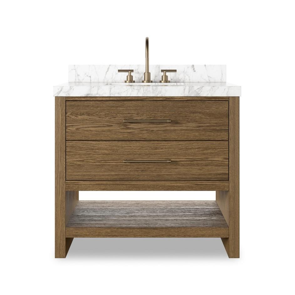 Anthem Single Vanity - Washed Natural Veneer by Four Hands