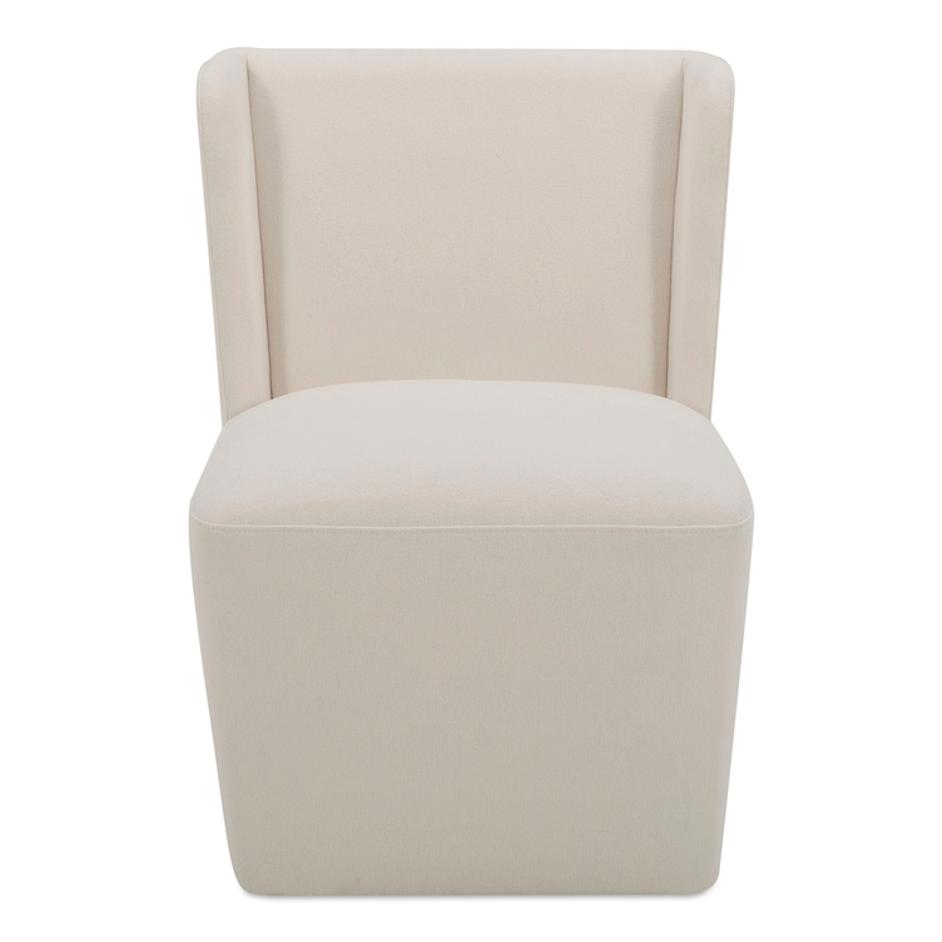 Cormac Rolling Dining Chair Cream by Moes Home
