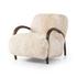 Sandro Chair - Champagne Mongolian Fur by Four Hands