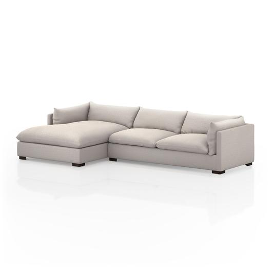 Westwood 2Pc Laf Sectional In 131" In Moon by FOUR HANDS
