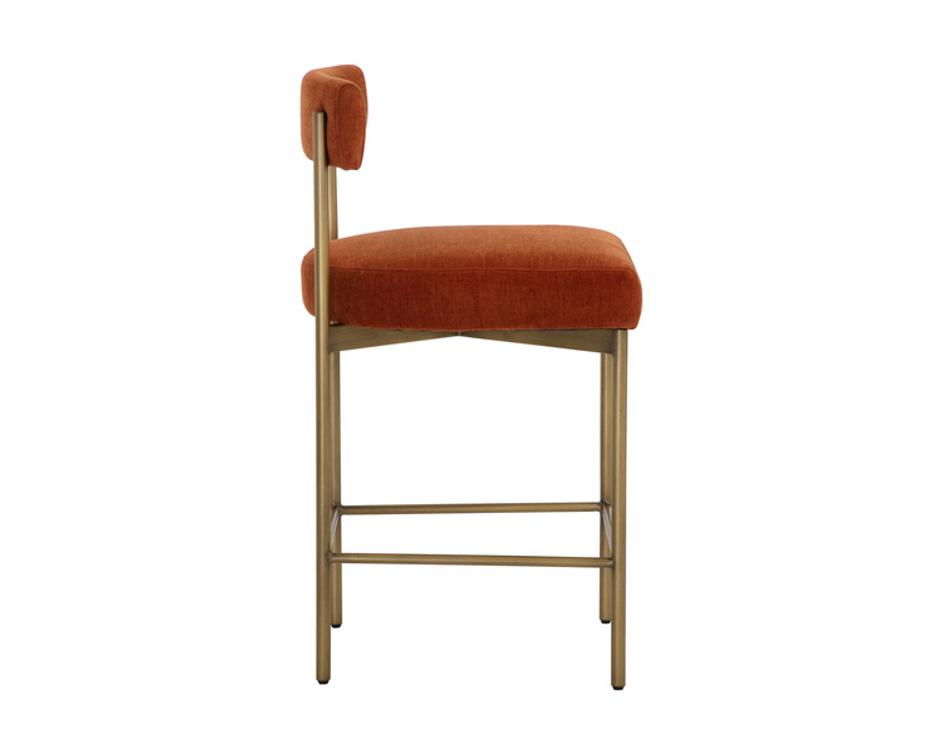 SENECA COUNTER STOOL - ANTIQUE BRASS - DANNY RUST by Sunpan