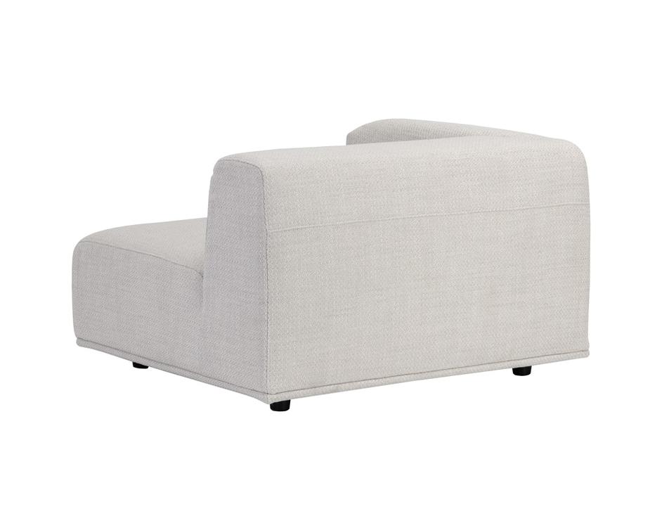 Darren Modular - Left Armchair - Moto Stucco by Sunpan