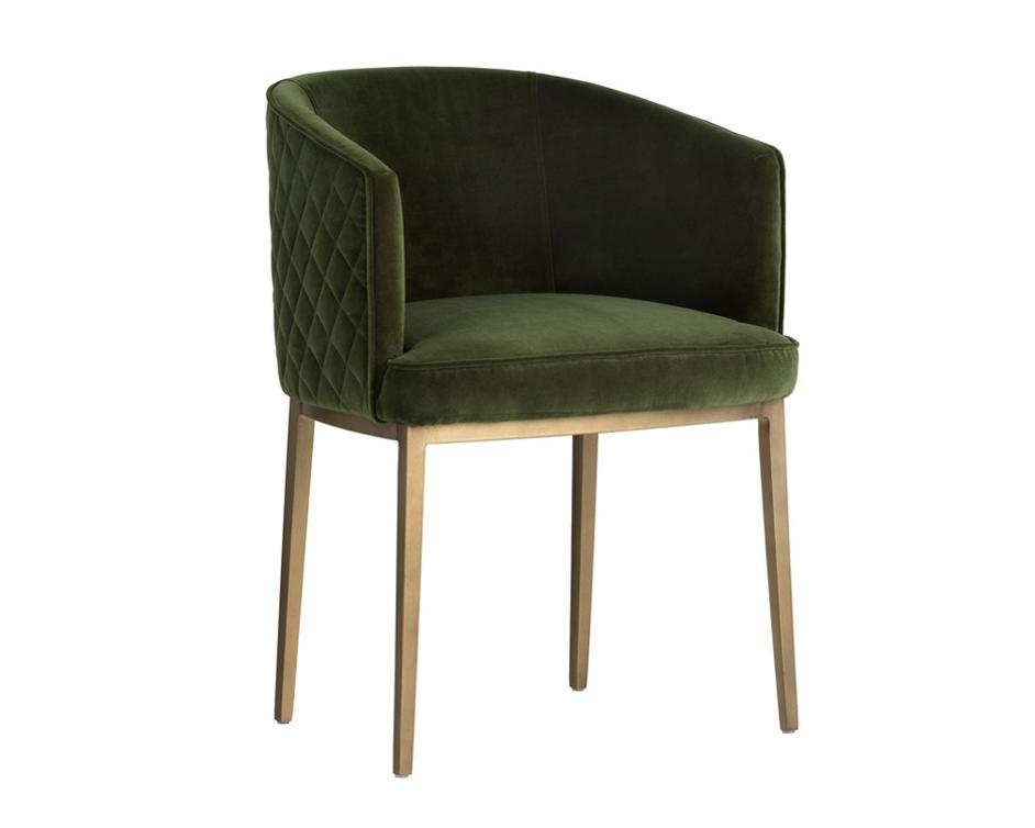Cornella Dining Chair - Forest Green by Sunpan