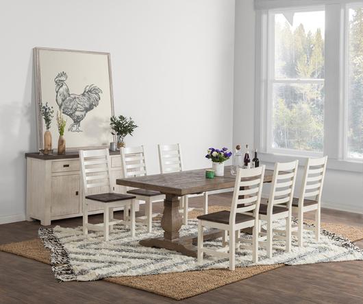 Caleb 78" Dining Table Desert Gray by Classic Home