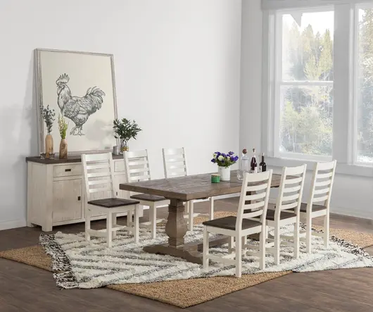 Caleb 78" Dining Table Desert Gray by Classic Home