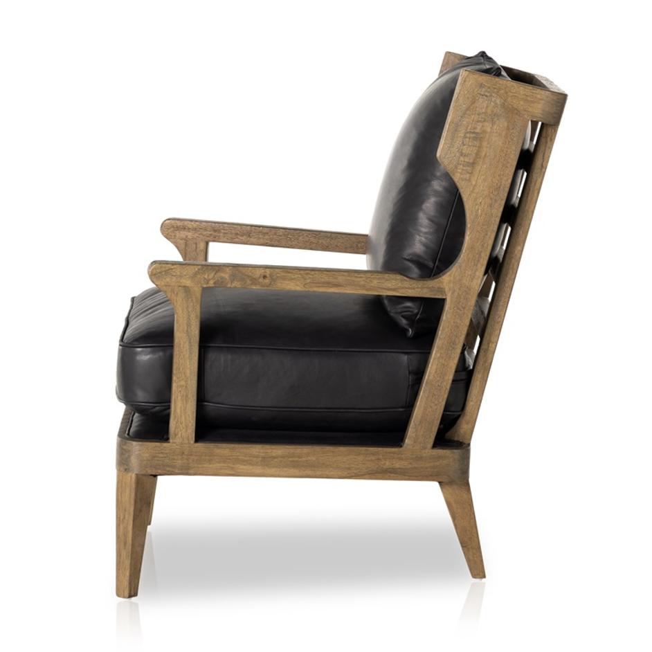 Lennon Chair In Heirloom Black by FOUR HANDS