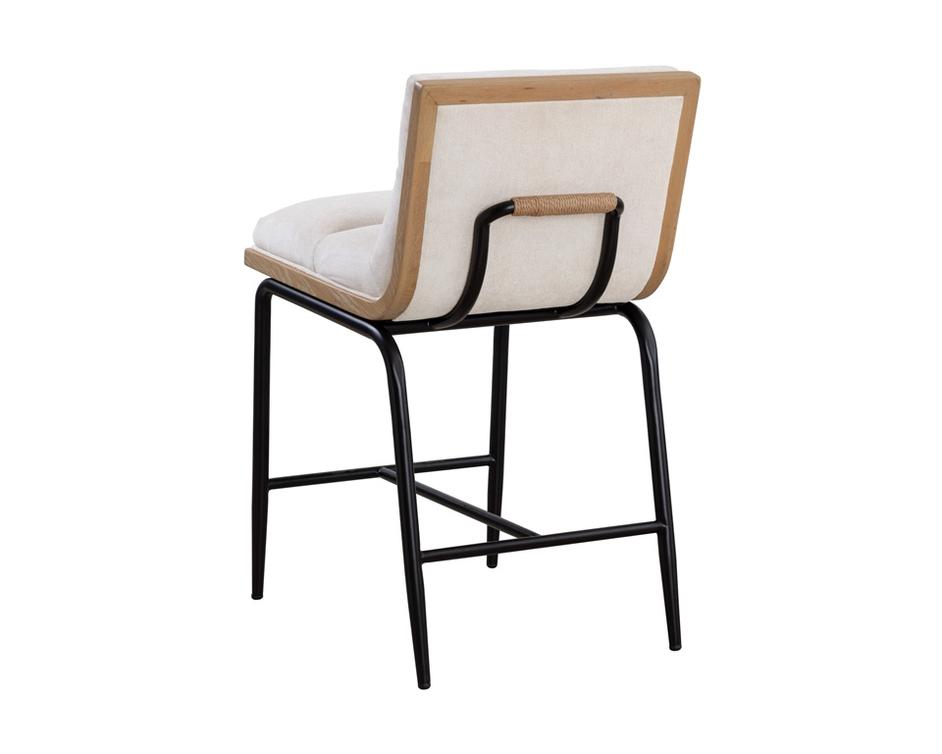 ABILENE COUNTER STOOL - POLO CLUB MUSLIN by Sunpan