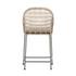 Bandera Outdoor Stool W/Cshn In Wht In Counter by FOUR HANDS