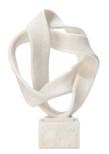 Intertwined Resin Decorative Table Object, White by Jamie Young