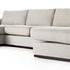 Colt 3-Piece U Sectional - Aldred Silver by Four Hands