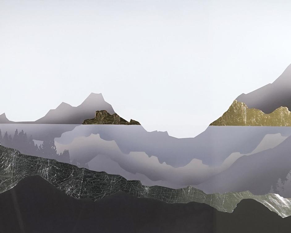 GREAT EXPLORATION -  60" X 40" - CHARCOAL FRAME by Sunpan