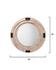 Foreman Wood Round Wall Mirror, White Washed by Jamie Young