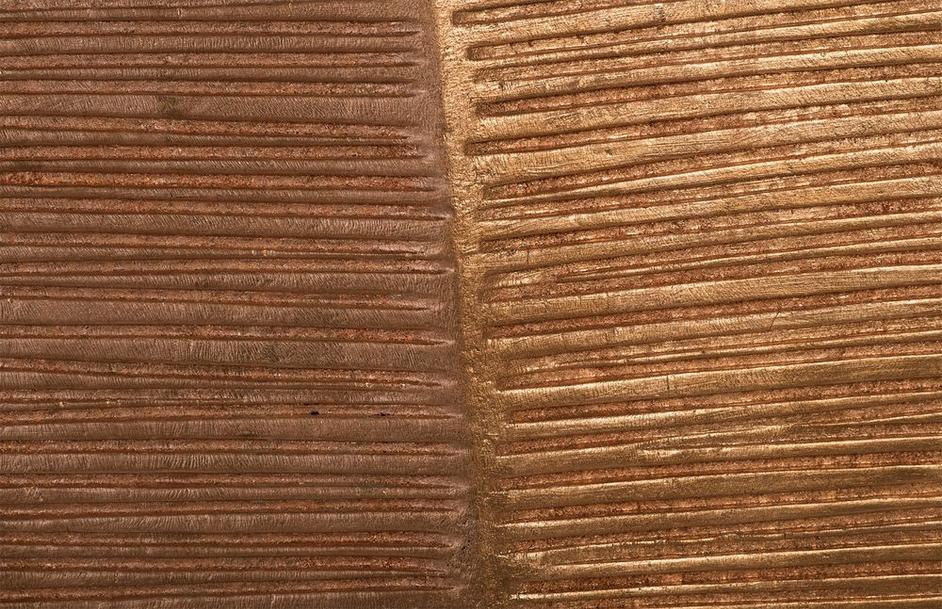 Carved Round Leaf on Metal Stand, Large by PHILLIPS COLLECTION