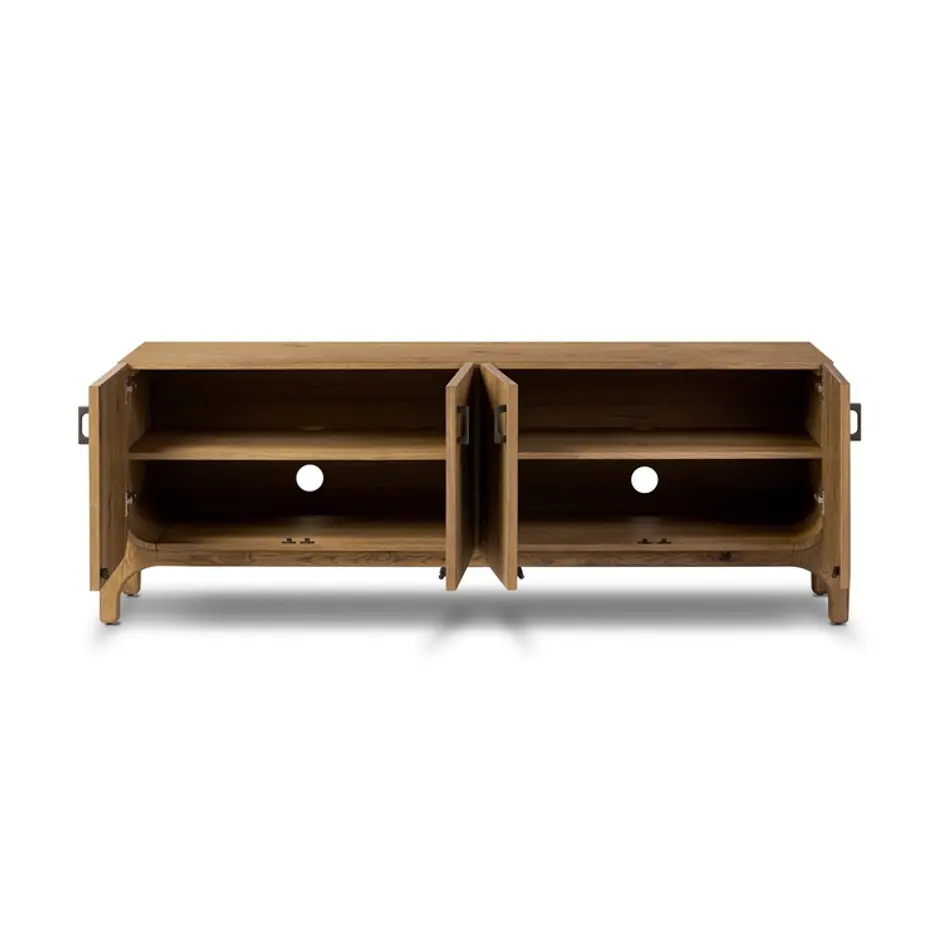 Bloomfield Media Console - Worn Oak Veneer by Four Hands