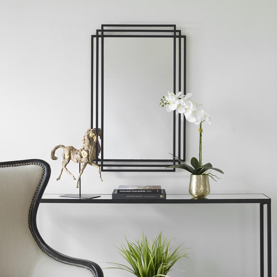 Amherst Black Iron Mirror by Uttermost