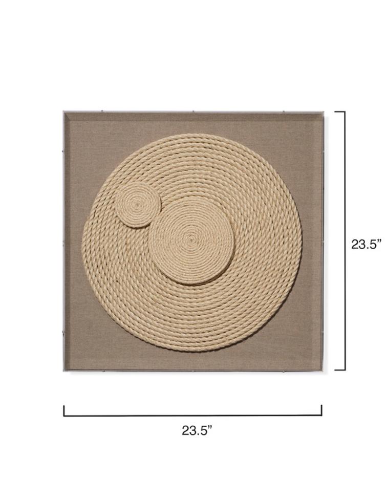 Barbados Jute Small Wall Art by Jamie Young