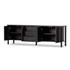 Veta Media Console In Black Cane by FOUR HANDS