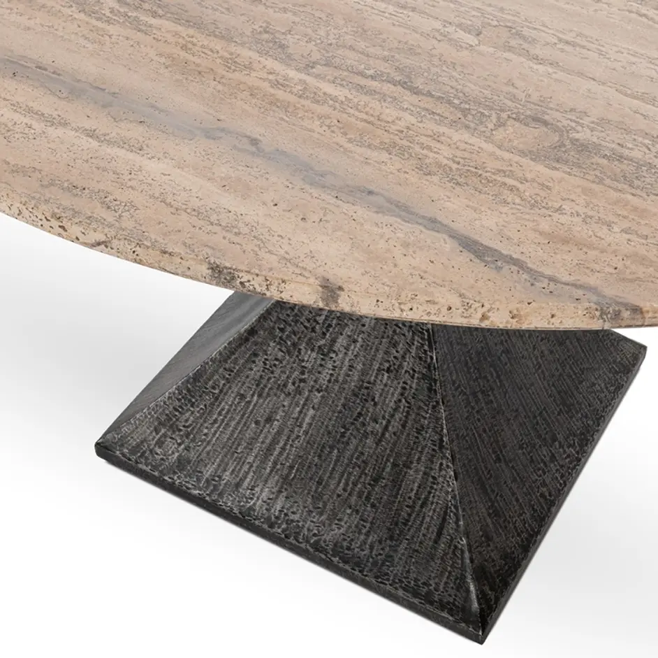 Baltic 48" Stone Top Dining Table by Classic Home