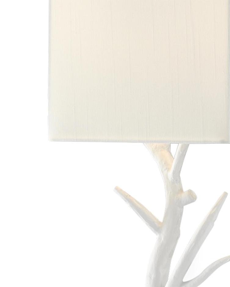 Baneberry Wall Sconce, Right In Gesso White by Currey & Company