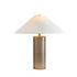 Patton Table Lamp In Smoked Blown Glass by Four Hands
