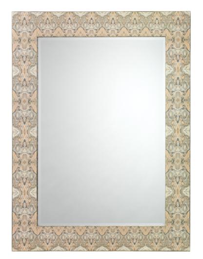 Rorschach Wall Mirror, Gray and Cream Lacquer by Jamie Young