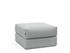 CORNILA OTTOMAN in MELANGE GREY FABRIC 538 by INNOVATION USA