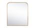 CALABASAS WALL MIRROR - BRASS by Sunpan
