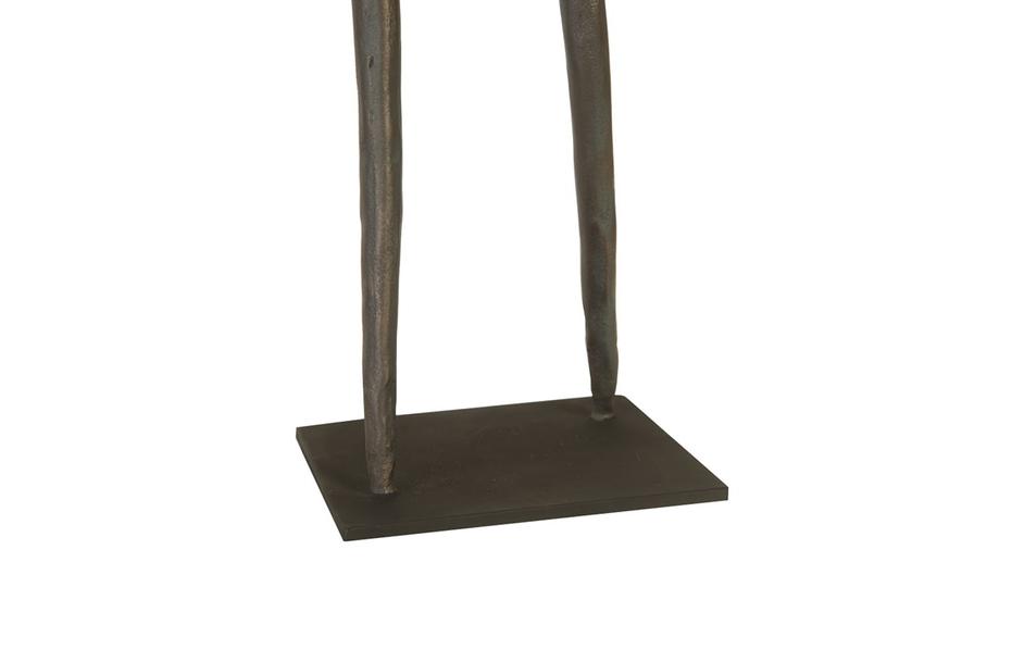 Abstract Figure on Metal Base, Bronze Finish, Elbow Bent by PHILLIPS COLLECTION