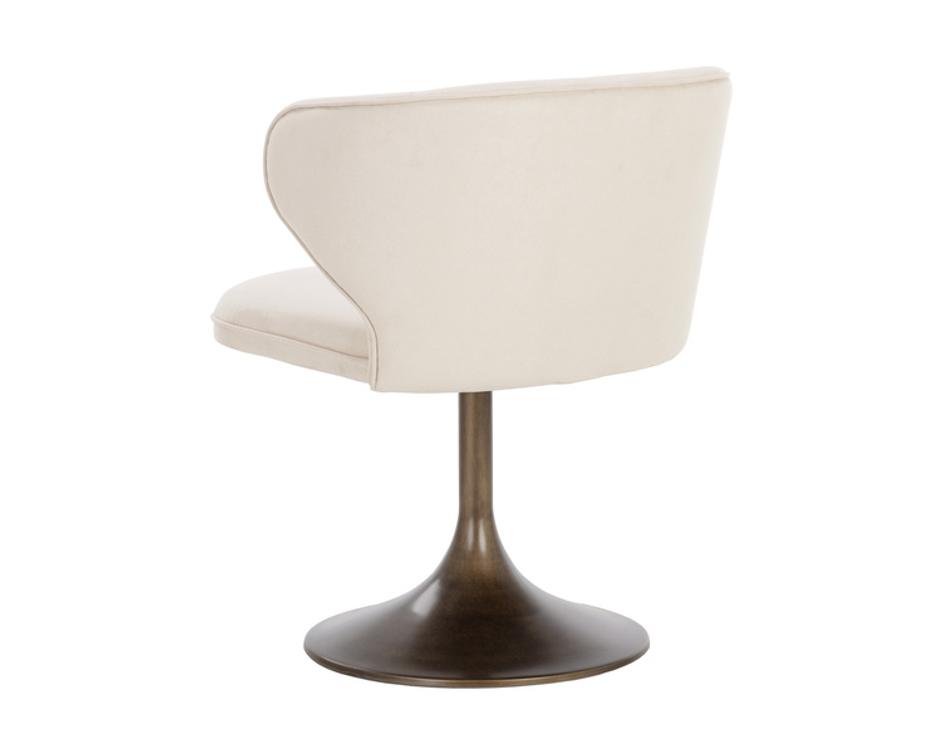 SIMONE SWIVEL DINING CHAIR - CASABLANCA CLOUD by Sunpan