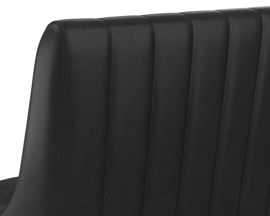 HALDEN OFFICE CHAIR - VINTAGE BLACK by Sunpan