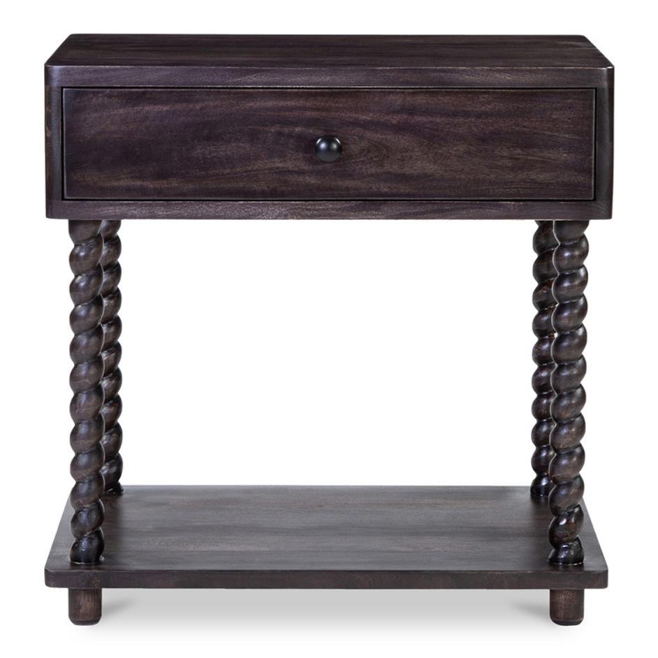Tabitha Nightstand Dark Brown by Moes Home