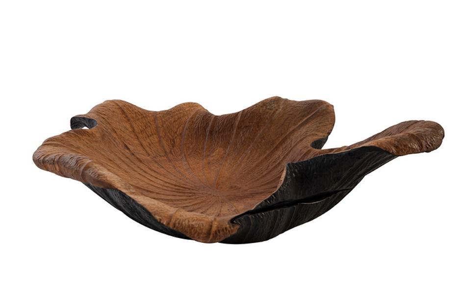 Black and Teak Bowl by Furniture Classics