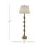 Bourgeon Floor Lamp In Natural & Gold by Currey & Company