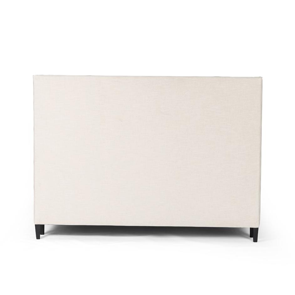 Madison Bed In Cambric Ivory In King by FOUR HANDS