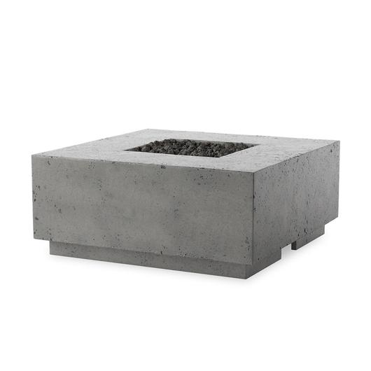 Donovan Outdoor Fire Table In Pewter Concrete by Four Hands