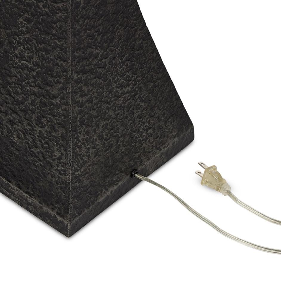 Tapered Forged Floor Lamp in Forged Black by FOUR HANDS