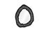 Geode Mirror, Black And Silver, Matte by PHILLIPS COLLECTION