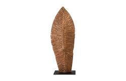 Carved Leaf on Stand, Copper Leaf, Small by PHILLIPS COLLECTION