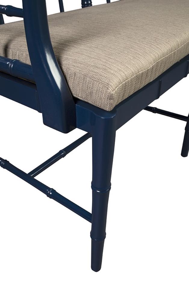 Blue Belleville Settee by Furniture Classics