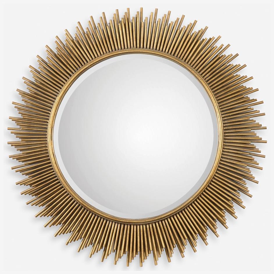 Marlo Round Gold Mirror by Uttermost