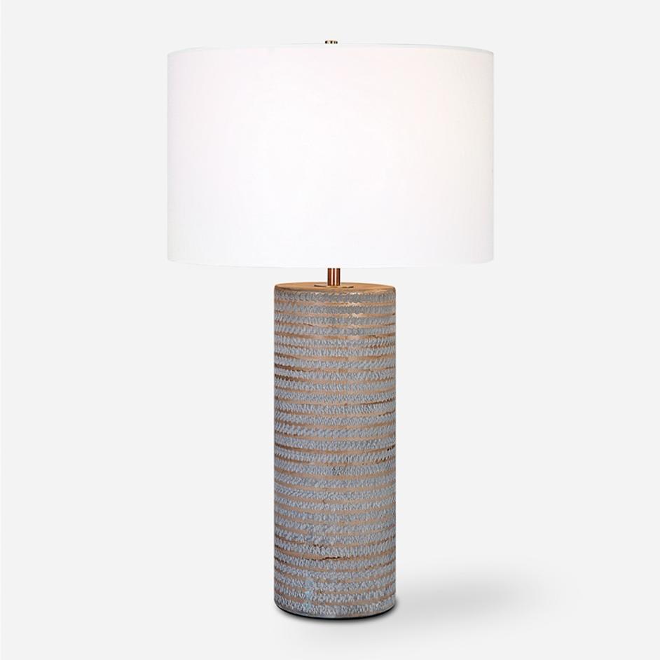 Monolith Gray Table Lamp by Uttermost
