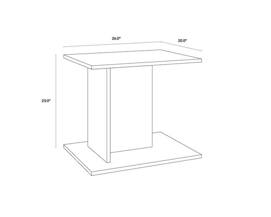 MADSEN SIDE TABLE by Sunpan