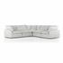 Stevie 5Pc Laf Sectional Sofa In Ivory by FOUR HANDS