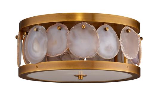 Upsala Agatge Flush Mount Ceiling Light, Small by Jamie Young