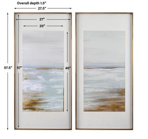 Coastline Framed Prints, S/2 by Uttermost