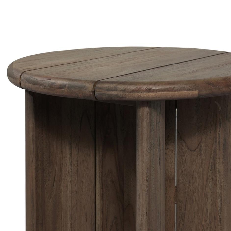 Paden Outdoor End Table In Stained Toasted Brown And FSC by Four Hands
