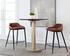 ASTRA COUNTER STOOL - BLACK - CINNAMON BROWN by Sunpan