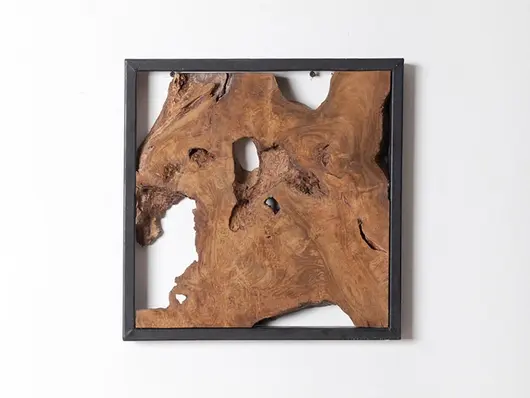 Framed Teak Wall Tile by PHILLIPS COLLECTION