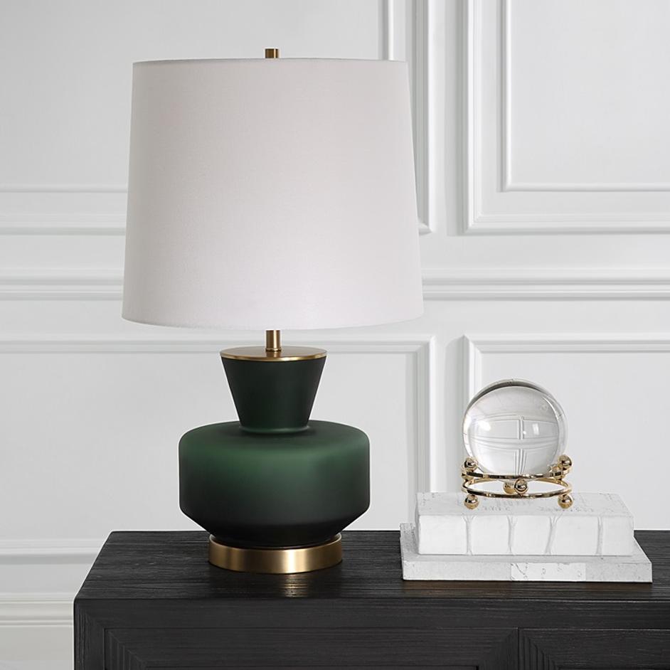 Trentino Dark Emerald Green Table Lamp by Uttermost