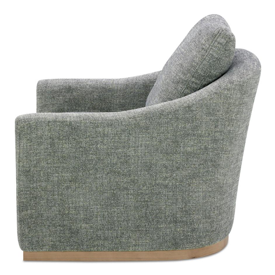 Linden Swivel Chair Slated Moss by Moes Home